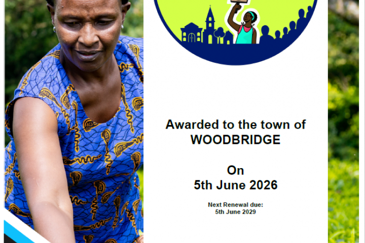 Woodbridge Town continues to be a Fairtrade Community Town image