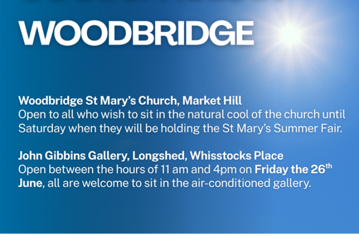 Too Hot! - We have cool spaces in Woodbridge you can get out of the heat. image