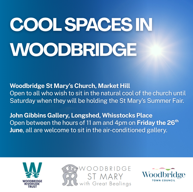 Too Hot! - We have cool spaces in Woodbridge you can get out of the heat. image