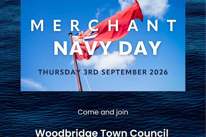 Woodbridge Town Council raising the flag for Merchant Navy Day 2026 image